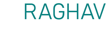 Raghav Creatives - White Logo